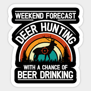 Weekend Forecast Deer Hunting Sticker